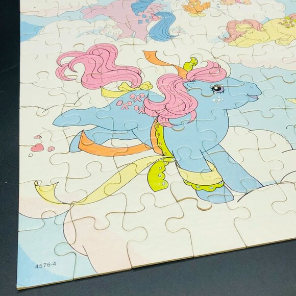 Vintage 80s My Little Pony Dancing Clouds Jigsaw Puzzle: 100 pcs - Complete - Picture 6 of 14